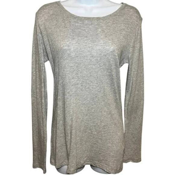 Caslon Lightweight Scoop Neck Cotton Tee Top XL/Extra Large Grey Heather NWT - Picture 2 of 4